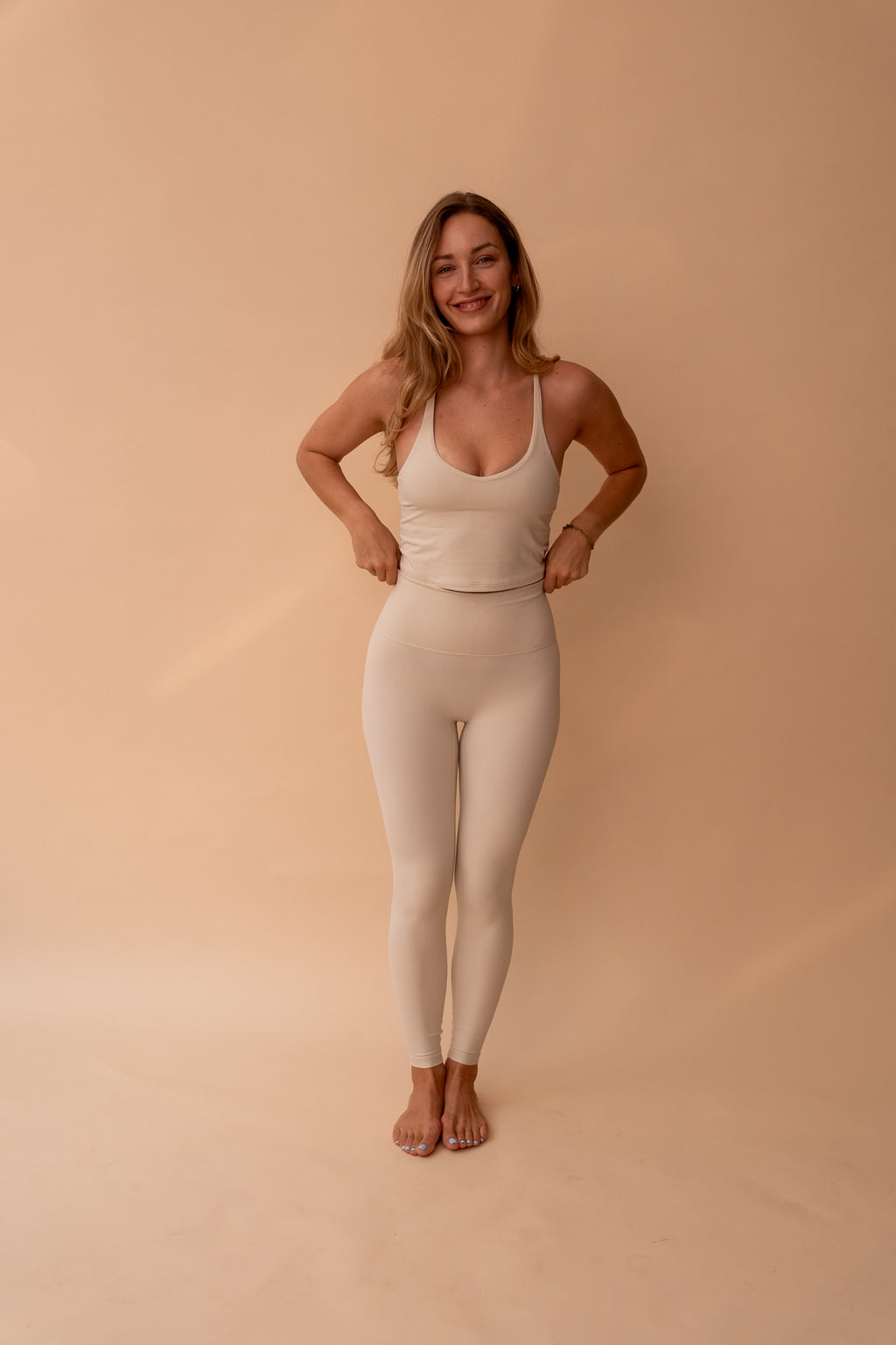 ARYA Essential Leggings Ivory White