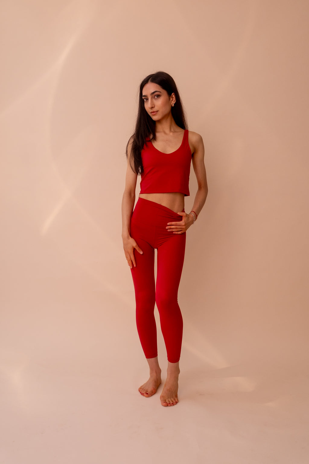 NARA Sculpt Leggings Pomegranate Red