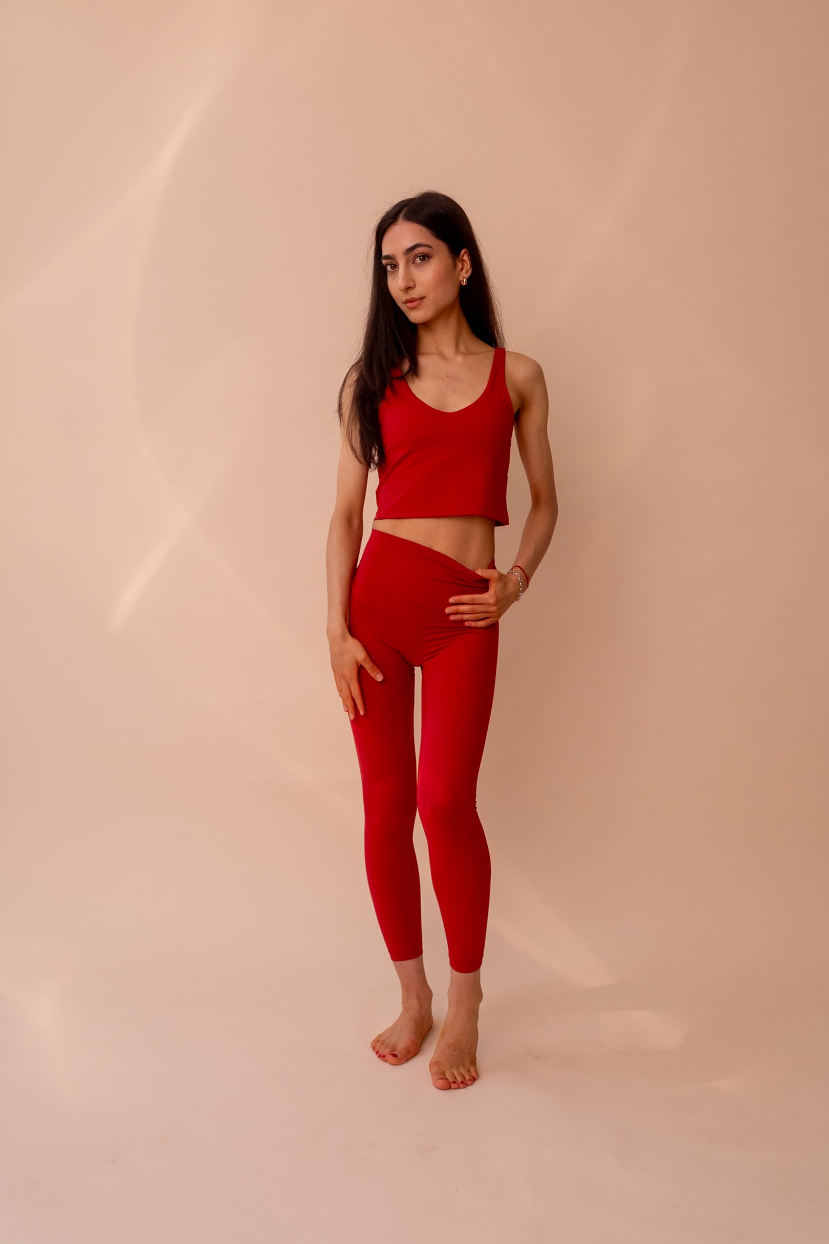 NARA Sculpt Leggings Pomegranate Red