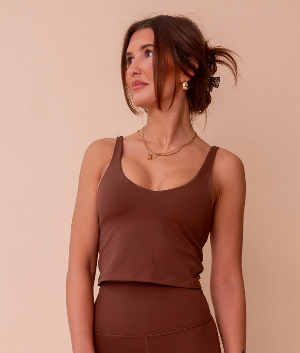 NARA Sculpt Top Mocha Brown