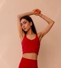 NARA Sculpt Top Pomegranate Red