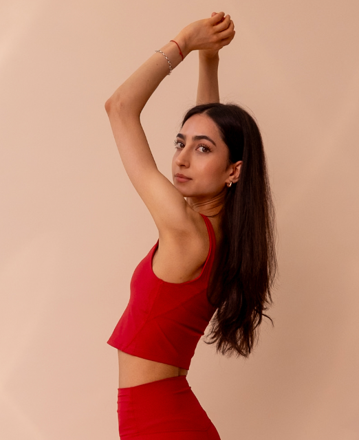 NARA Sculpt Top Pomegranate Red