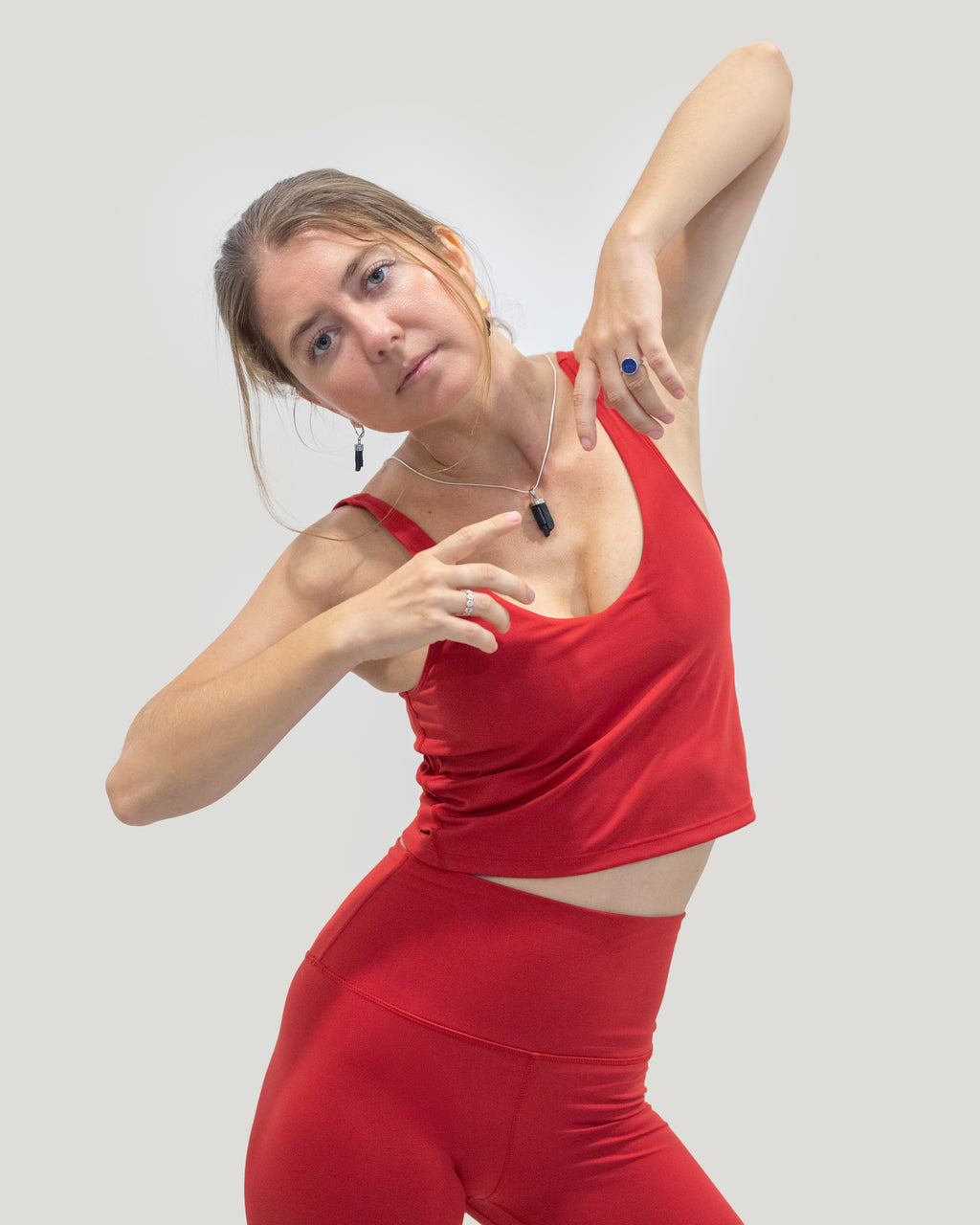 NARA Sculpt Top Pomegranate Red